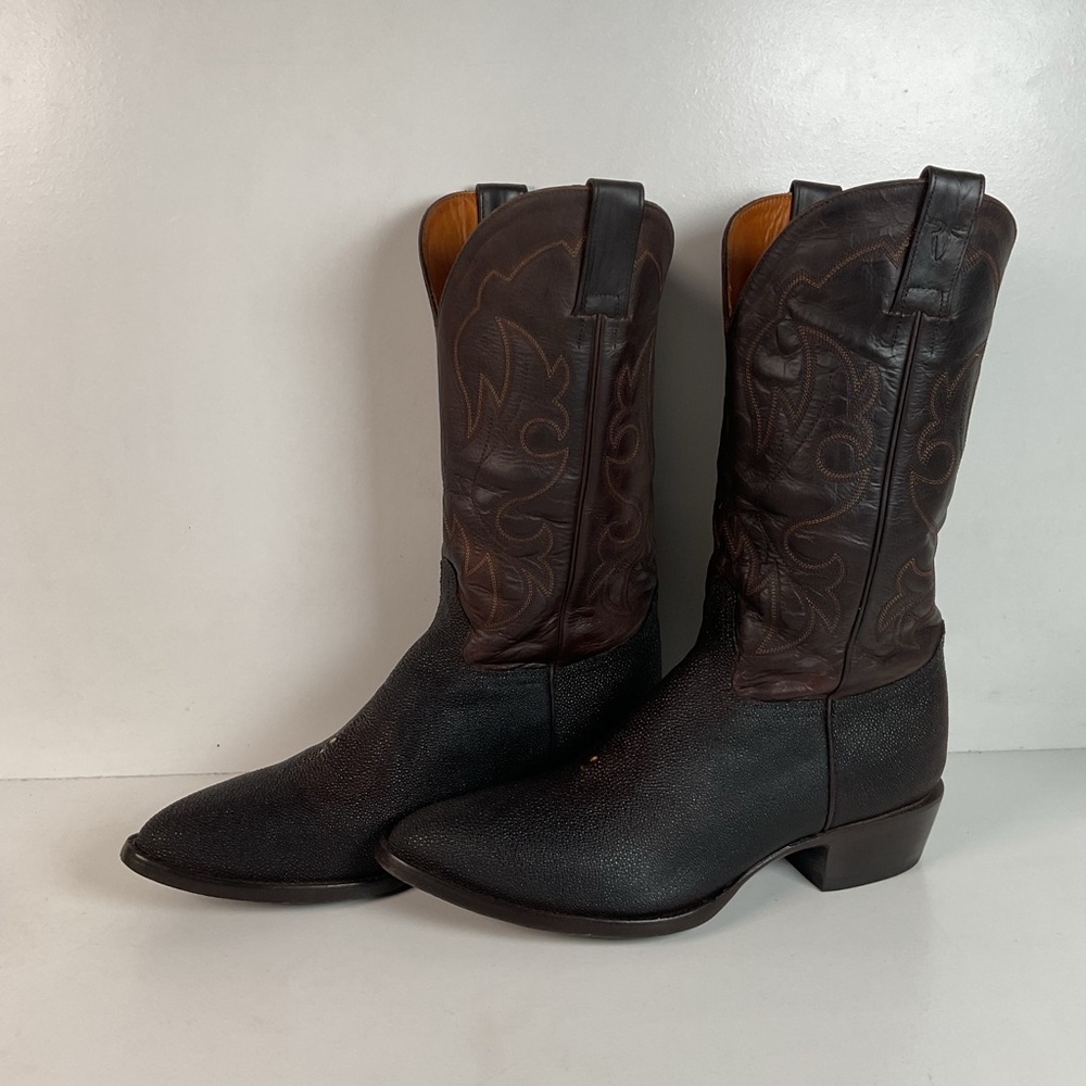 Alvies Rickshaw Sea Stingray Cowboy Boots | Exotic | Brown | Men’s 10.5 E